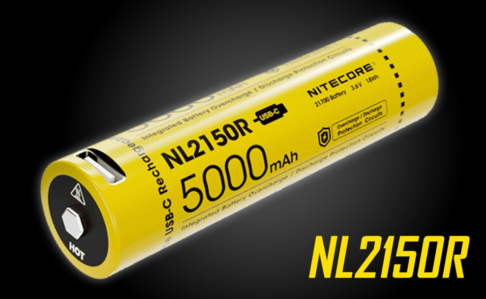 Nitecore, NL166, Batteria ricaricabile al Litio RCR123A 3.7V 650mAh